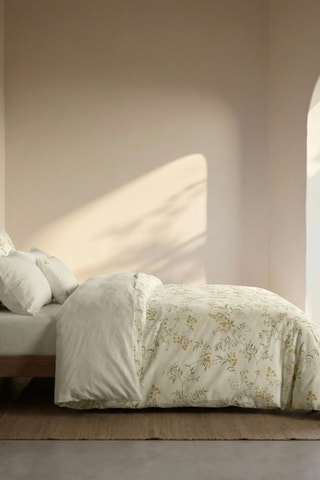 Capa de edredão reversível em percal de algodão 79 fios/cm² Tortosa - Bege