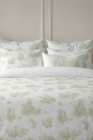 Capa de edredão reversível em percal de algodão 79 fios/cm² Godella - Bege