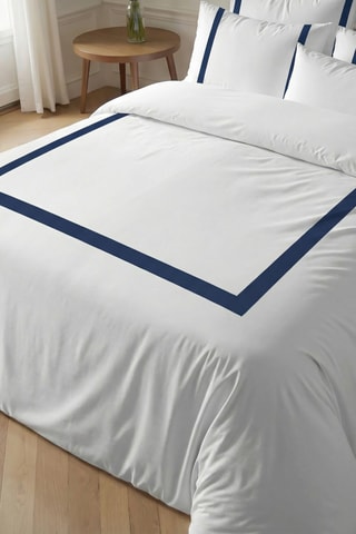 Capa de edredão reversível em percal de algodão 79 fios/cm² Portitxol - Bege