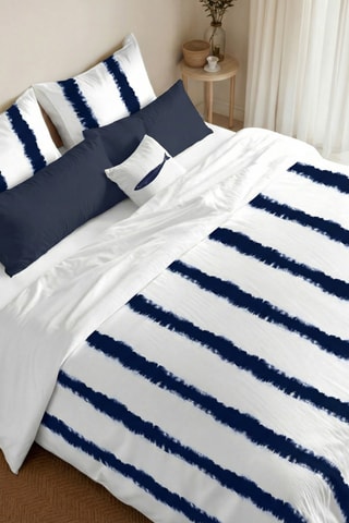 Capa de edredão em algodão 200 fios/cm² Caimari Negativo - Branco