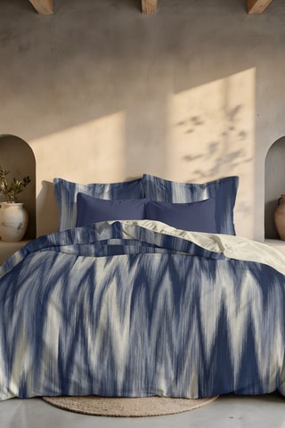Capa de edredão reversível em algodão 79 fios/cm² Algemesí - Azul-marinho