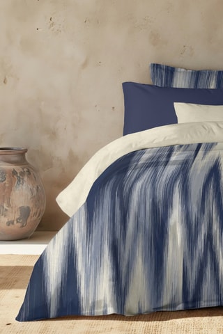 Capa de edredão reversível em algodão 79 fios/cm² Algemesí - Azul-marinho