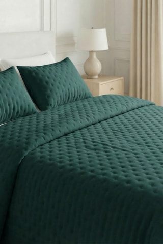 Colcha - Verde-esmeralda
