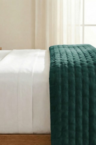 Colcha - Verde-esmeralda