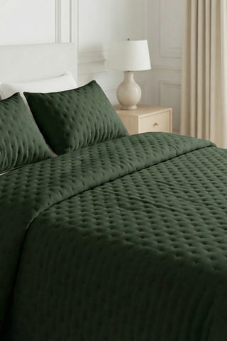 Colcha em algodão - Verde