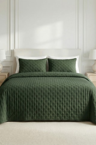 Colcha em algodão - Verde