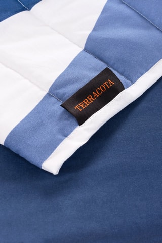 Colcha em algodão biológico Albir - Azul-cobalto