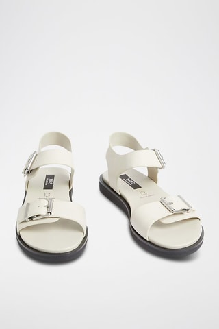 Sandales en cuir - Blanc