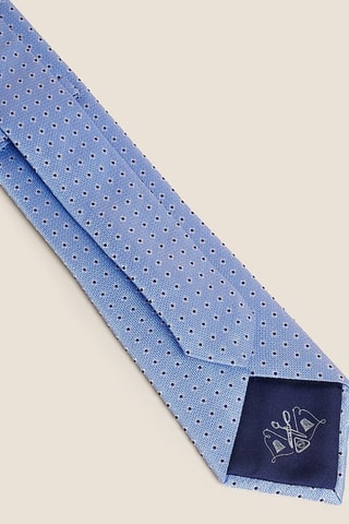 Cravate en soie - Bleu