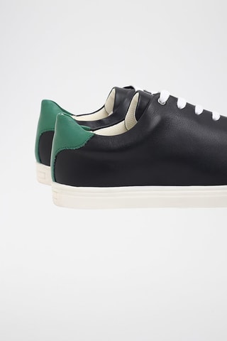 Baskets en cuir - Bleu marine