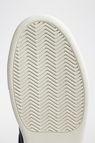 Baskets en cuir - Bleu marine