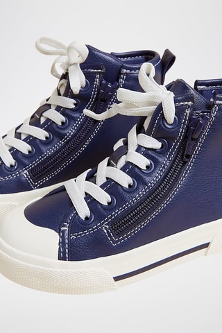 Baskets montantes - Bleu marine