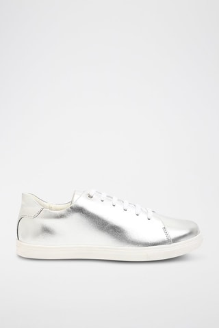 Baskets en cuir - Argenté