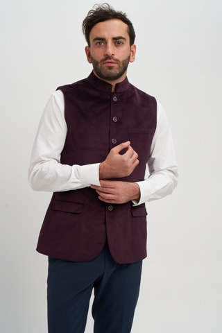 Gilet de costume - Bordeaux