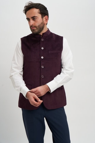 Gilet de costume - Bordeaux