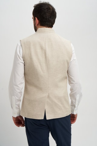Gilet de costume en lin - Beige