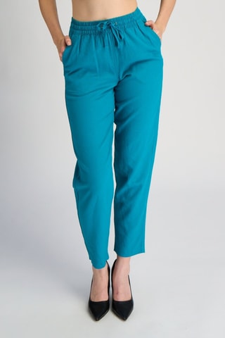 Pantalon en lin - Bleu