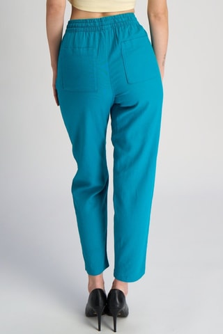 Pantalon en lin - Bleu