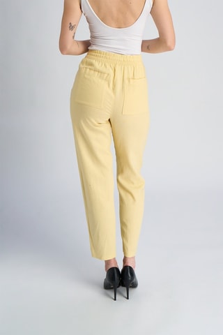 Pantalon droit en lin - Jaune