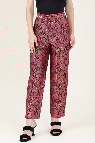 Pantalon - Rose et doré