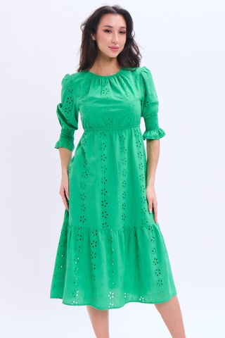 Robe midi - Vert