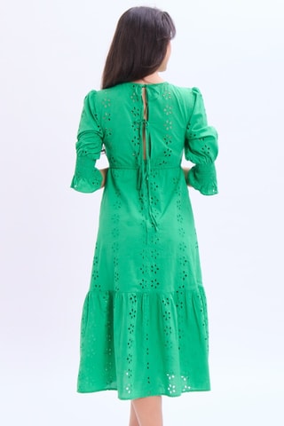 Robe midi - Vert