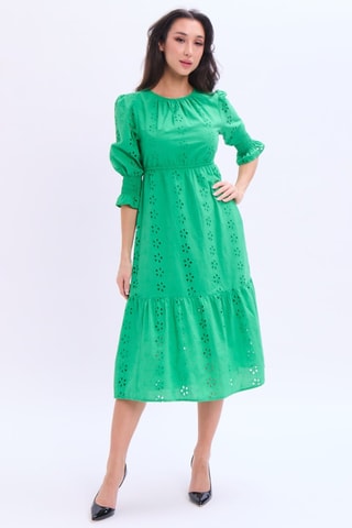 Robe midi - Vert