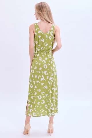 Robe longue en lin - Kaki