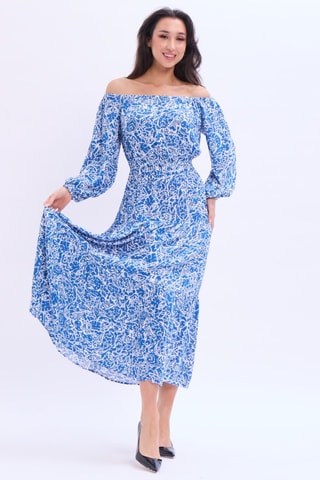Robe longue - Bleu