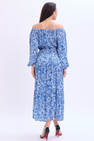 Robe longue - Bleu