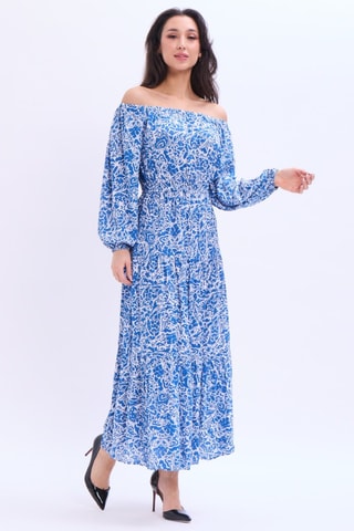 Robe longue - Bleu