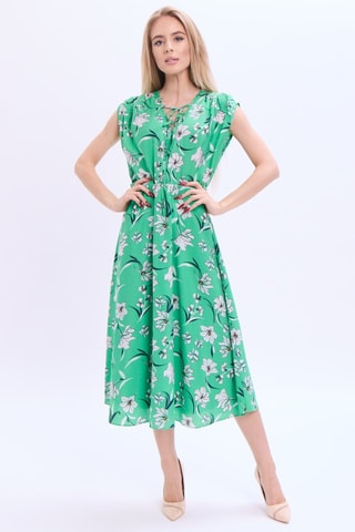 Robe midi - Vert