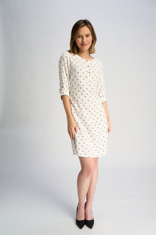 Robe patineuse en lin - Blanc