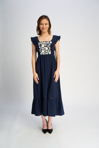 Robe longue - Bleu marine