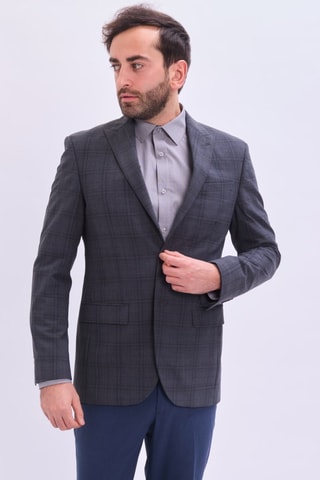 Veste de costume en laine - Gris