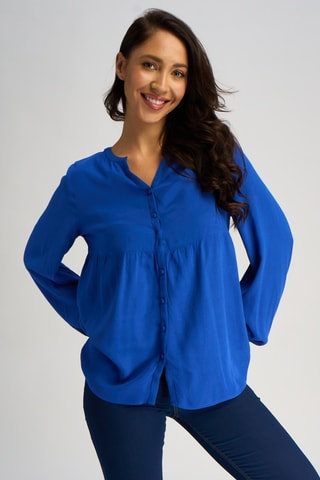 Chemisier - Bleu cobalt