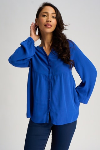 Chemisier - Bleu cobalt