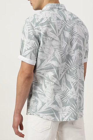 Chemisier en lin - Kaki