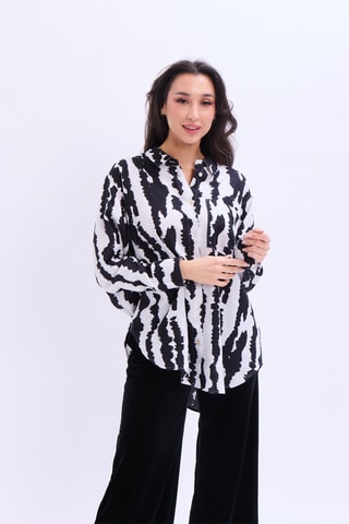 Chemise en lin - Noir