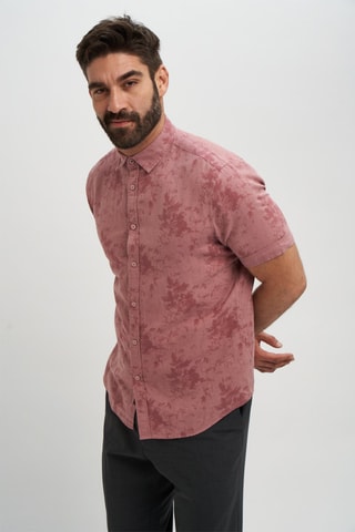 Chemise en lin - Vieux rose