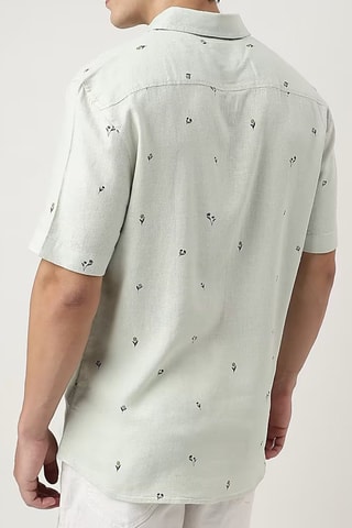 Chemise en lin - Vert