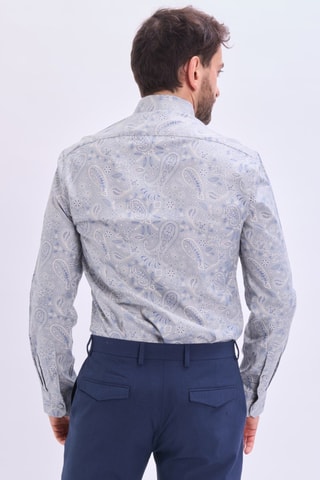 Chemise slim - Bleu