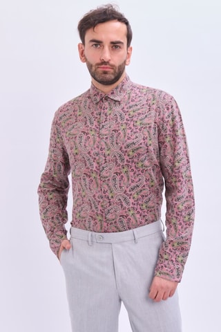 Chemise en lin - Rose