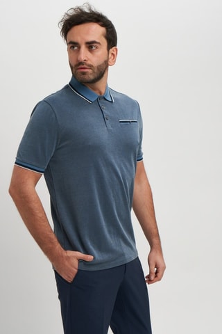 Polo regular - Bleu