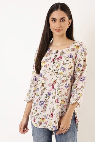 Tunique en lin - Crème