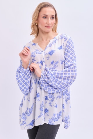 Tunique - Blanc et bleu