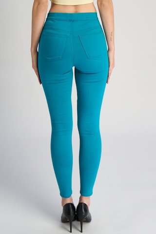 Jegging taille haute - Turquoise