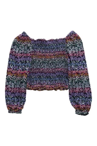 Blouse - Noir et rose