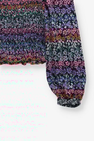 Blouse - Noir et rose