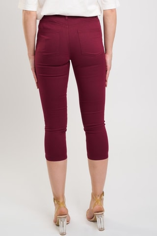 Pantacourt taille haute - Bordeaux